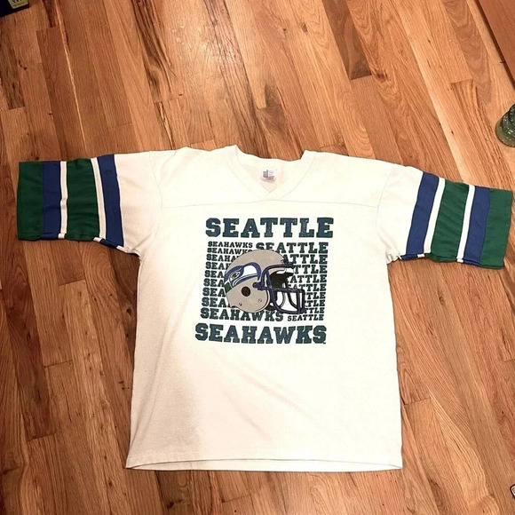 VINTAGE | 1970’s Seahawks | Jersey Style Men’s Shirt | Size XL - Picture 1 of 9